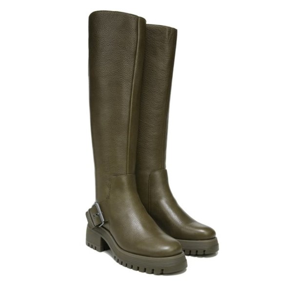 Franco Sarto Shoes - Like New Franco Sarto Julie Tall Riding Boot in Olive – Sold Out